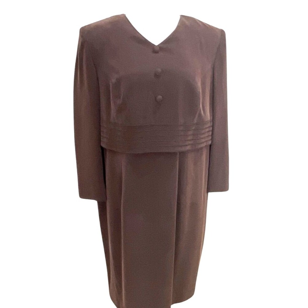 Patrick Collection Silk Dress Size 16 100% Silk Completely Lined Vintage Y2K